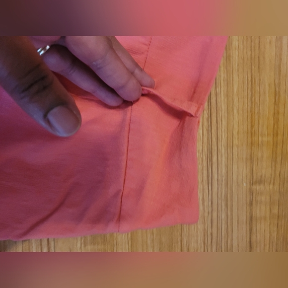 S.C. & Co. Skirt Size 14 Peach Pink with Shorts Underneath Casual Pull on - Picture 6 of 15